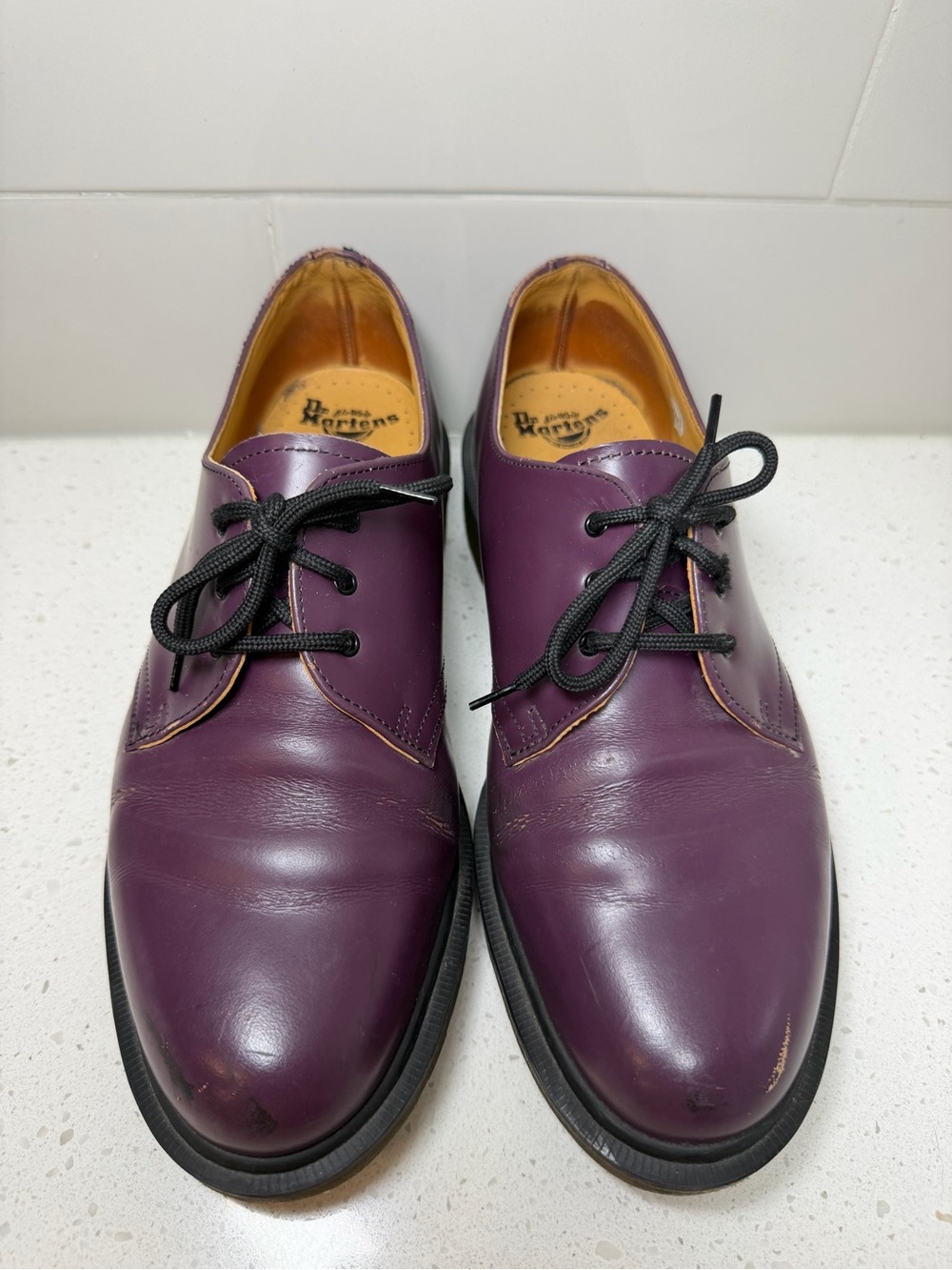 Dr. Martens 1461 Made In England Purple Derbies US 9 UK 8 VINTAGE shoes men’s - Picture 4 of 16